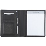 thumbnail of Alassio Schreibmappe A5 BORMIO Nappaleder Arbeitsmappe Businessmappe Konferenzmappe schwarz 43008