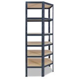 thumbnail of shelfplaza HOME Eckregal 200x70x45 cm in anthrazit mit 6 Böden und 145.83333333333 kg Traglast pro Boden