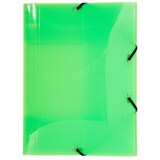 thumbnail of Exacompta 25x Elastomap met 3 kleppen, transparante PP Crystal 5/10e, 24x32cm voor formaat A4, geassorteerde kleuren