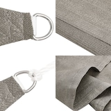 thumbnail of Toldo de vela rectangular HDPE gris claro 160 g/m² 3x4 m