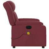 thumbnail of vidaXL Massagesessel Elektrisch Weinrot Stoff