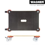 thumbnail of WAGNER Transporthilfe MAXIGRIP PROTECTION - 60 x 40 x 12,5 cm, Kantenschutz, Rollen Ø 75 mm, Tragkraft 200 kg - 20137001