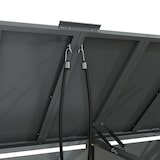 thumbnail of Merax cubrecontenedor, 264x80x118.5 cm, tapa abatible, gris