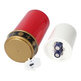 thumbnail of LED-Grablicht rot mit Kerzenschein, 13,2x7,3cm, inklusive 2x AA Mignon LR6 Standard Batterien