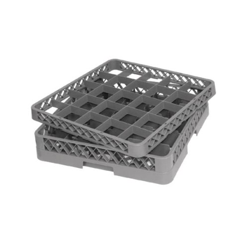 Vogue opzetrand voor glazenkorf met 25 compartimenten | 500x500x45(h)mm