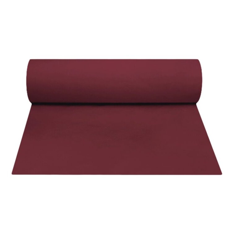 MONOUSO - Novotex tafel loper bordeauxrood 55g P30cm 0,4x48m (6 stuks)