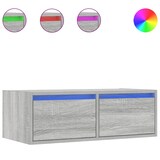 thumbnail of vidaXL TV-Schrank mit LED-Leuchten Grau Sonoma 75x35,5x25 cm