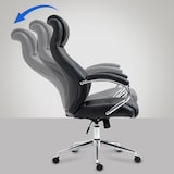 thumbnail of Bureaustoel Salford echt leren zwart