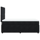 thumbnail of vidaXL Boxspringbett mit Matratze Schwarz 90x190 cm Samt