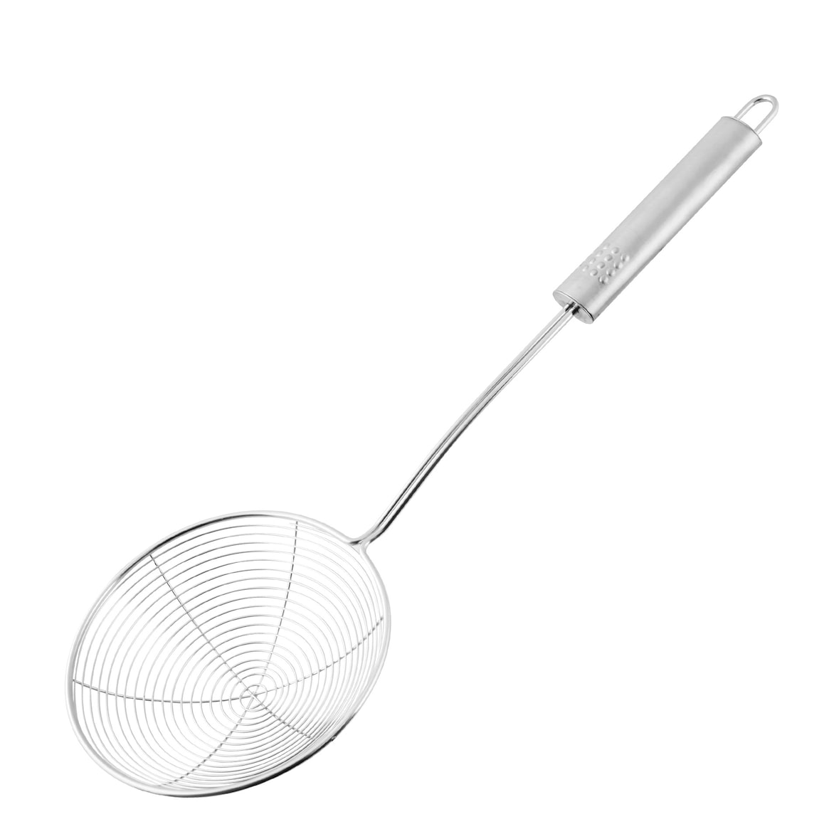 FACKELMANN Abseihlöffel Schaumlöffel Schöpflöffel 38 cm Silber aus Edelstahl