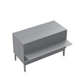 thumbnail of Vertikales Klappbett 140x200 mit Lattenrost, platzsparendes Wandbett, Hochschrank-Design, multifunktional, robust, einfach bedienbar, Grau
