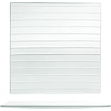 thumbnail of H&H Confezione 6 Piatti Quadri Striped Vetro Reciclato, Trasparente, Cm 30x30