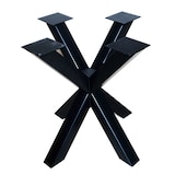 thumbnail of SIT Möbel eettafel rond | Ø 120 cm | sungkai hout naturel | metalen frame zwart | B 120 x D 120 x H 75 cm | 09615-01