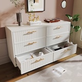 thumbnail of Merax Schubladenkommode Kommode mit 6 Schubladen, Weiß Sideboard Highboard für Schlafzimmer & alle Wohnräume