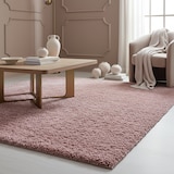 thumbnail of Teppich Waschbar Shaggy Uni Kuschelig Strapazierfähig Schlafzimmer Esszimmer Rosa 140x200 cm OEKO-TEX Gekettelt – SPREE von Kadima Design