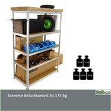 thumbnail of XXL Schwerlastregal 180x120x60 cm 875 kg Traglast Lagerregal Kellerregal