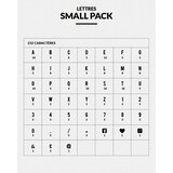 thumbnail of Hungry Club Letter Board « Le Minimaliste » - Lettres noires - Rails noirs - Small pack