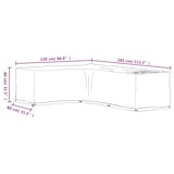 thumbnail of vidaXL Gartenmöbel-Abdeckungen in L-Form 2 Stk. 18 Ösen 220x285x80 cm