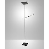 thumbnail of Ideal - Piantana a Led Nera in metallo H.180 cm Fabas Luce - 2 luci da 40W e 8W a led integrato 3000K