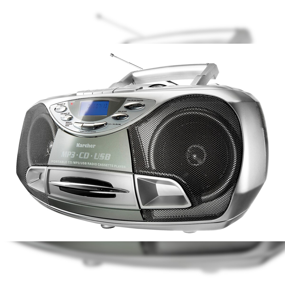 Kärcher Karcher CD Radio RR 510(N) mit CD Player, UKW Radio, Kassettenspieler, MP3 Player über CD oder USB