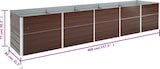 thumbnail of vidaXL Garten-Hochbeet Verzinkter Stahl 400×80×77 cm Braun
