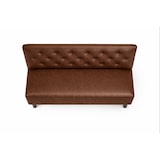thumbnail of Banquette St Germain en simili cuir marron – 120 x 55 x 90 cm Mobilier Européen