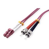 thumbnail of VALUE F.O. kabel 50/125µm OM4, LC/ST, violet, 3 m