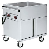 thumbnail of EURAST - Elektrische bain-marie met reserve voor 2 gn 1/1-200 met wielen - 830x670x900 mm - 2400 W 230/1V - 51120240