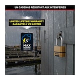 thumbnail of Cadenas Haute Sécurité - Master Lock - M175eurdlf - Combinaison - Zinc - Anse L - Extérieur