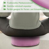 thumbnail of Yogakissen Bodenkissen rund H 14xø31 cm mit Buchweizenschalen Meditationskissen Sportkissen : lila - orchidee