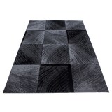 thumbnail of Teppich Wohnzimmer Karo Pflegeleicht Waschbar Strapazierfähig Schlafzimmer OEKO-TEX Schwarz 200x290 cm Gekettelt – INN von Kadima Design