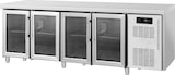 thumbnail of 4-türiger Glas-Kühltisch, Edelstahl -2 +8 °C 223x70x85h cm tropentauglich