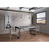 thumbnail of Itamoby Tavolo da Pranzo Tecno Evolution 90x180 Allungato 90x440 in Nobilitato e Ferro Cemento