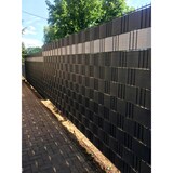 thumbnail of Zaunstreifen Sichtschutz Rolle Doppelstabmatten Zaunblende Zaunfolie Streifen Polyrattanstreifen Stabmatte Zaun schwarz 255x19 cm Polyrattan Jet-Line