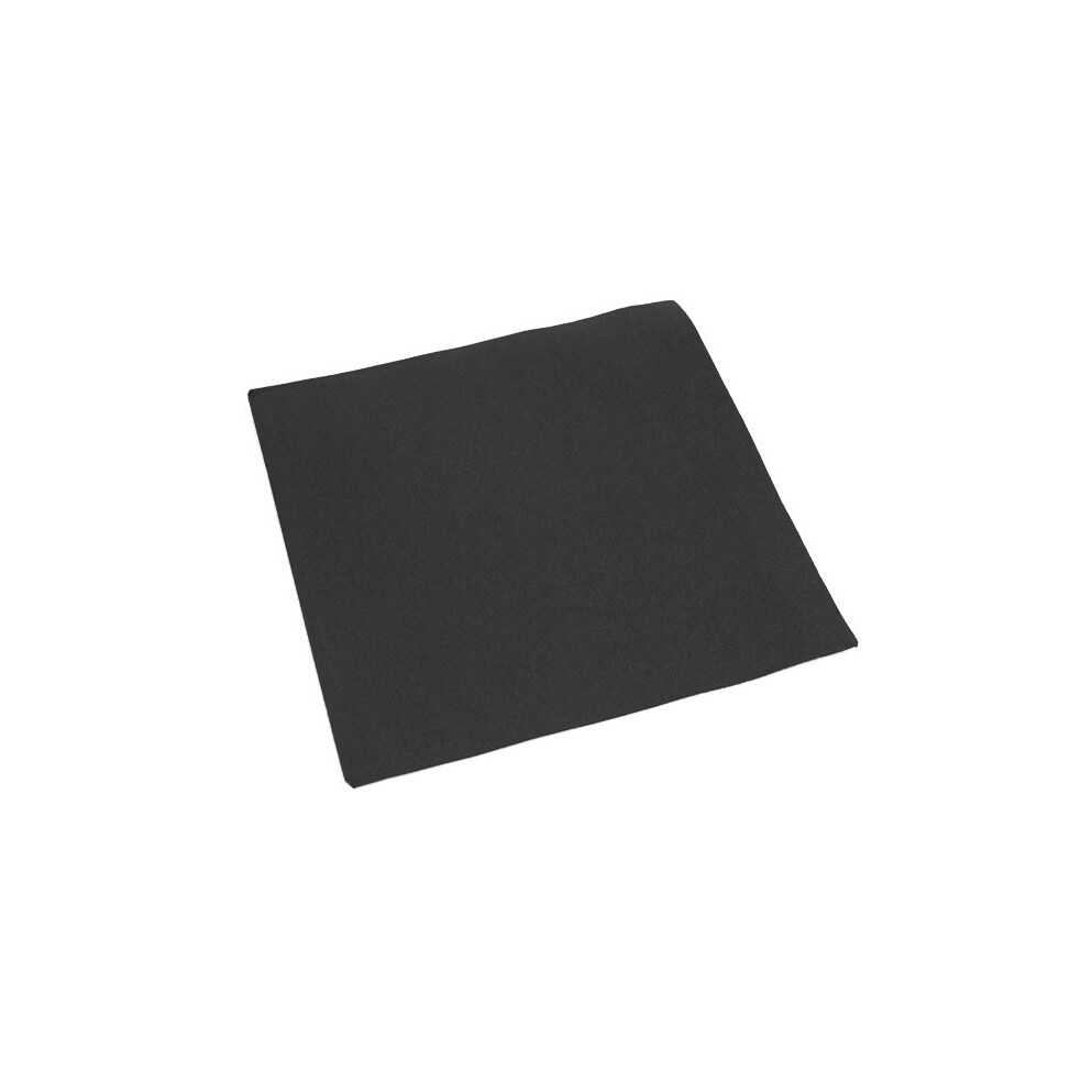 Doos met 1200 puntige papieren servetten 40x40, kleur zwart