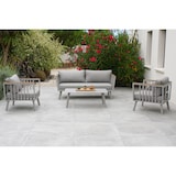 thumbnail of Salon de jardin 5 places en aluminium gris - NAPOLI