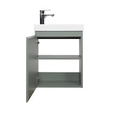 thumbnail of Meuble lave-mains LISA vert + robinet chromé