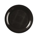 thumbnail of MONOUSO - Prato Resistente Reutilizável PP Raso Preto "Round" Ø18,5cm (25 Uds)