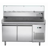 thumbnail of METRO Professional Table à pizza GPT2100, Acier inoxydable, 150 x 80 x 100 cm, 310 W, 293 L, 2 portes, compatible avec GHS2150, Argenté