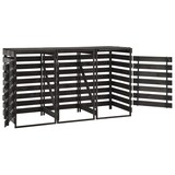 thumbnail of vidaXL Mülltonnenbox für 3 Tonnen 210x75x121 cm Kiefer Massivholz