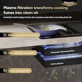 thumbnail of CIARRA Placa de cocción con extractor ONE 59 cm Boost Touch Control con 4 placas 2-Flex Zone Función Stop & Go CBBEH594BBFF