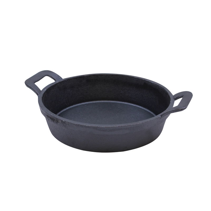 TABLECRAFT - CW30140/6 - Pack com 6 unidades - Mini Panela redonda 830 ml - 18,4 x 18,4 x 5 cm - 23 cm Ø com pega - Preto