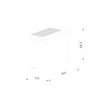 thumbnail of Applique murale PIOLA Solar Matière plastique Blanc, H.15.7 - IP44 - SolarLed / Extérieur