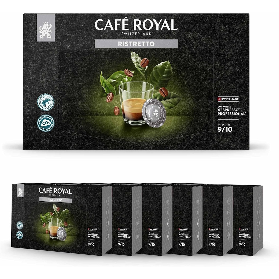 Café en Dosettes - Café Royal Pro | 6 x 50 - Compatibles avec les Machines à café Nespresso®* Professional - Saveur Ristretto