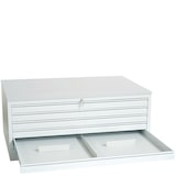 thumbnail of Lüllmann® Zeichnungsschrank, 6 Schubladen DIN A0, 605 x 1405 x 955 mm, signalweiß