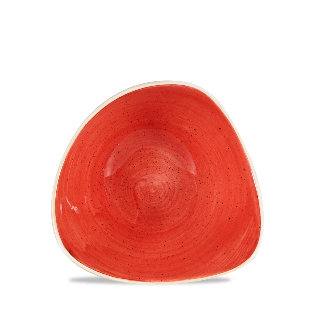 Churchill Stonecast Schüssel Triangle 15,3 cm, Berry Red