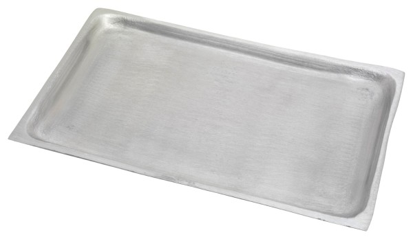 Teller rechteckig 21x13 cm Alu matt