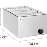 thumbnail of Royal Catering - Bain Marie - 640 W - 3 x GN 1/3 -