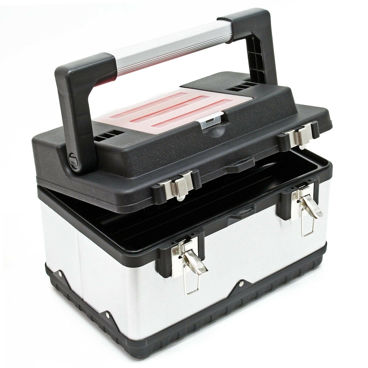 Helloshop26 - Gereedschapskist van 38 cm gereedschapskoffer verfijnd staal met handvat 16_0000267