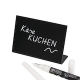 thumbnail of HMF 46424 Tischaufsteller Kreidetafel, 10 Stück, L-Aufsteller, 10 x 7 cm, Schwarz